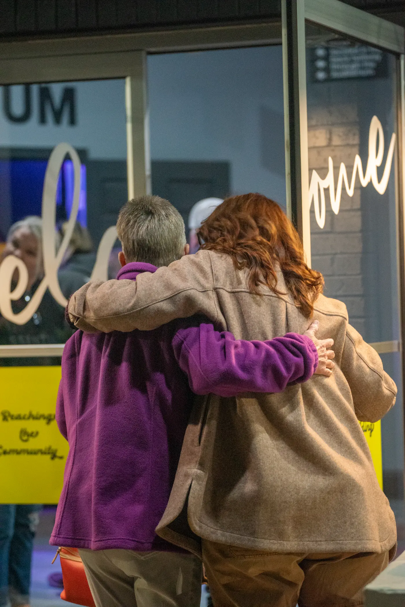 Two NewGrace women hugging.